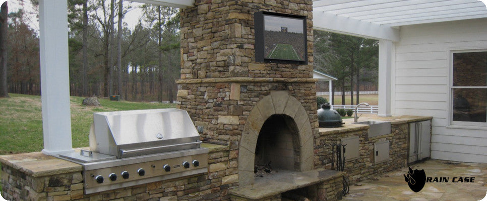Rain Case Fireplace Setting